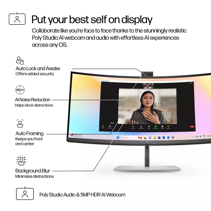 HP Series 7 Pro 34 colio WQHD konferencinis monitorius - 734pm