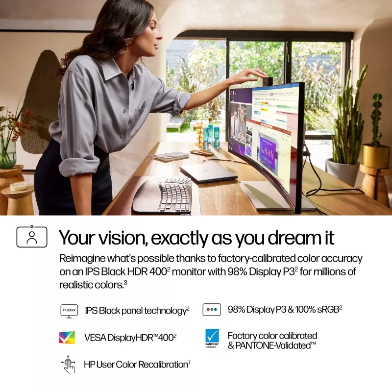 HP Series 7 Pro 34 colio WQHD konferencinis monitorius - 734pm