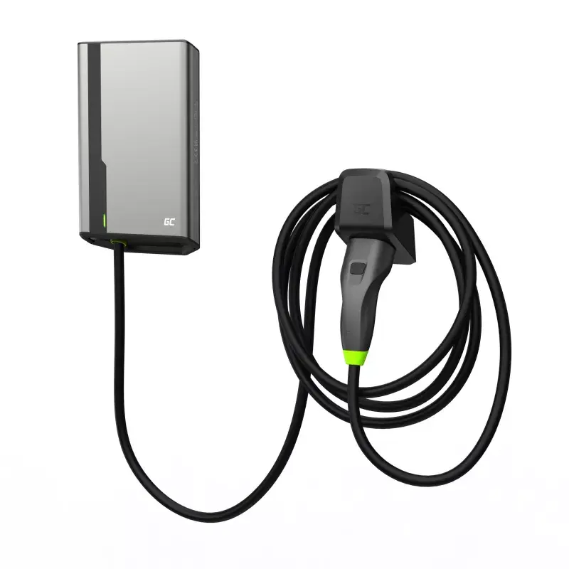 Elektromobilio įkrovimo stotelė Green Cell EVGC021A2275 22kW Sieninė Pilka Aliumininė