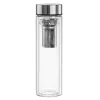Geriamasis butelis Xavax 00181598 – 450 ml borosilikatinis stiklas su silikoniniu gaubtu, mėlynas permatomas