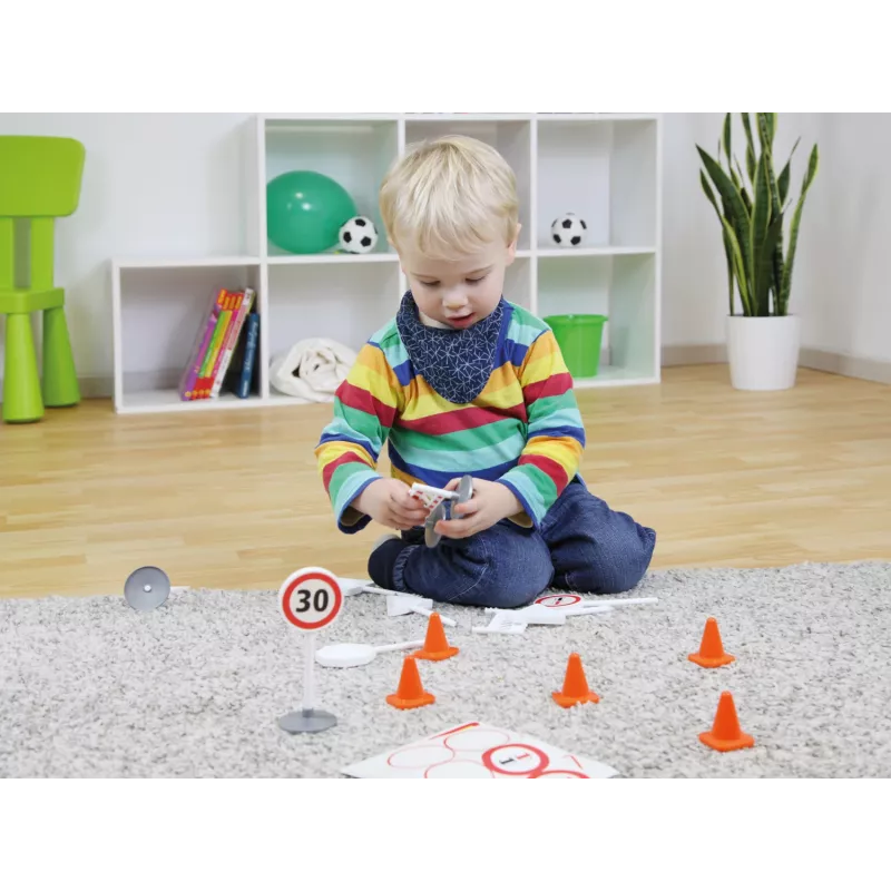 Lena 04440 žaislinis kelio ženklų rinkinys