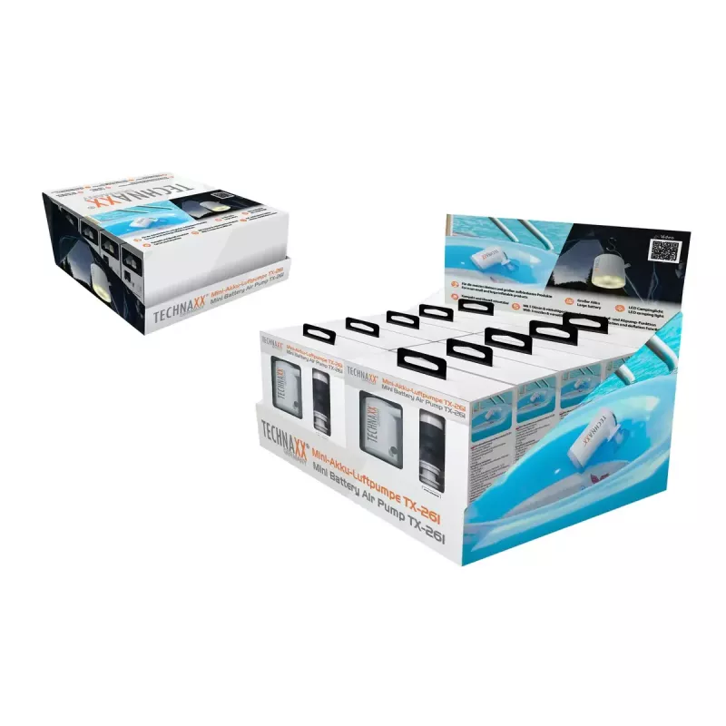 Elektrinis oro siurblys Technaxx TX-261 180 l/min Baterija 1360 mAh
