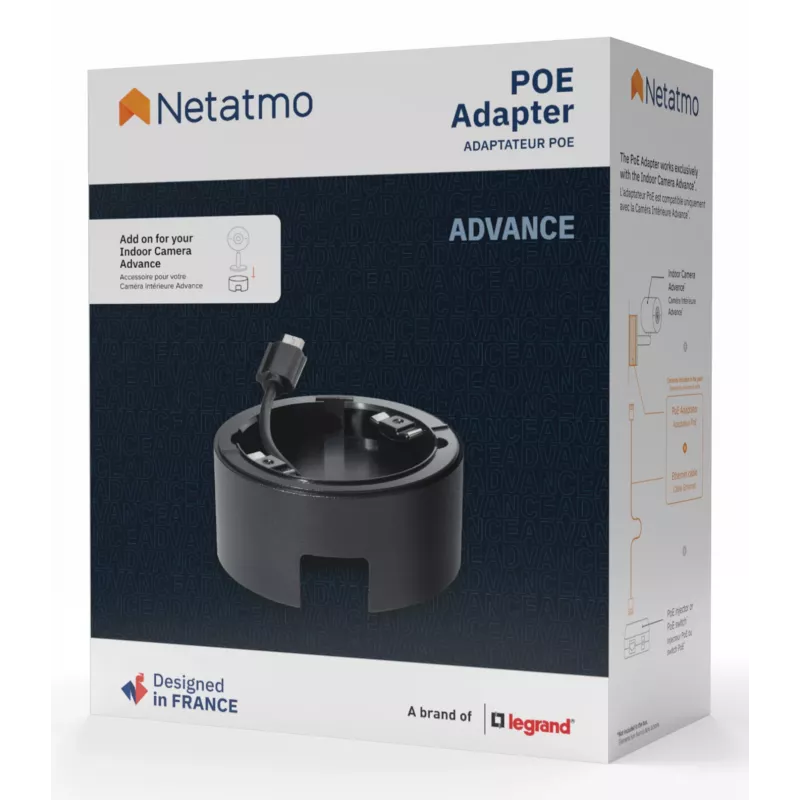Netatmo NPC-POE-B maitinimo per Ethernet adapteris, juodas