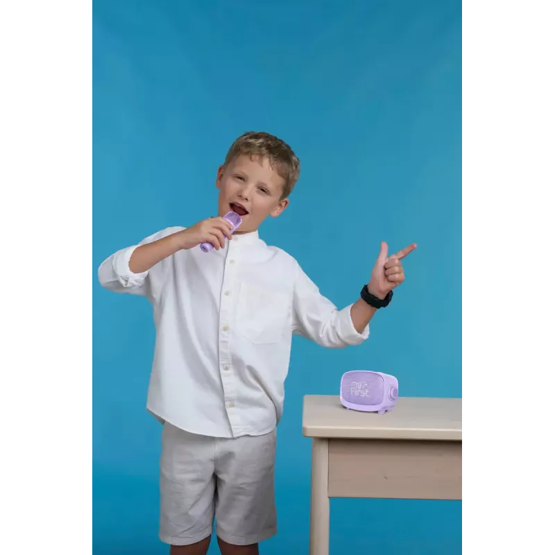 Nešiojamas vaikiškas garsiakalbis MYFIRST myFirst Voice 2 violetinis