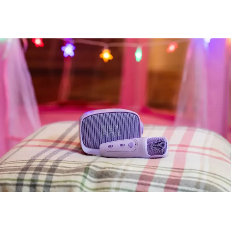 Nešiojamas vaikiškas garsiakalbis MYFIRST myFirst Voice 2 violetinis