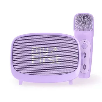 Nešiojamas vaikiškas garsiakalbis MYFIRST myFirst Voice 2 violetinis