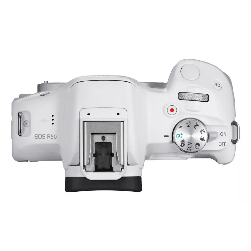 Veidrodinė kamera Canon EOS R50 White 24,2 MP 4K Ultra HD