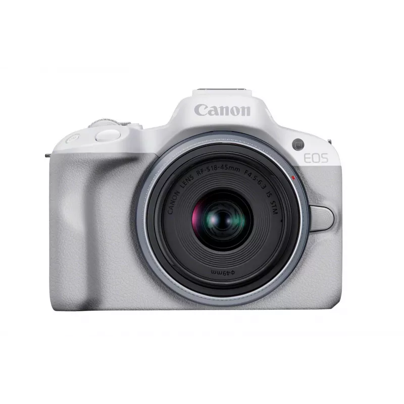 Veidrodinė kamera Canon EOS R50 White 24,2 MP 4K Ultra HD