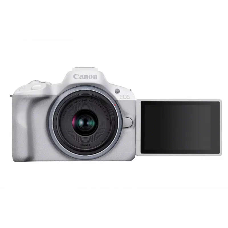 Veidrodinė kamera Canon EOS R50 White 24,2 MP 4K Ultra HD