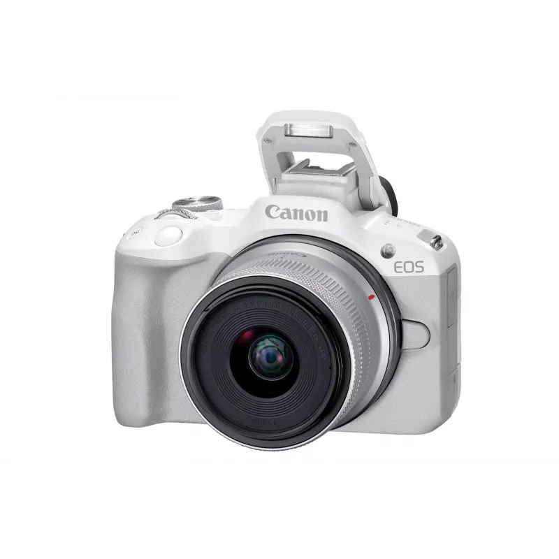 Veidrodinė kamera Canon EOS R50 White 24,2 MP 4K Ultra HD