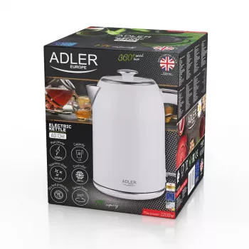 Elektrinis virdulys Adler AD 1341 1,7 L 2200 W Baltas