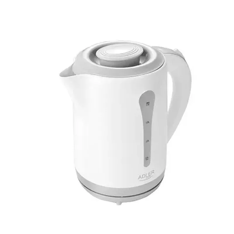 Elektrinis virdulys Adler AD 1244 — 2,5 l, 2200 W, baltas, paslėptas kaitinimo elementas