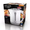 Elektrinis virdulys Adler AD 1244 — 2,5 l, 2200 W, baltas, paslėptas kaitinimo elementas