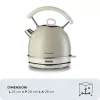 Ariete 2877 Virdulys Vintage, 1,7 L, Belaidis, Smėlio spalvos