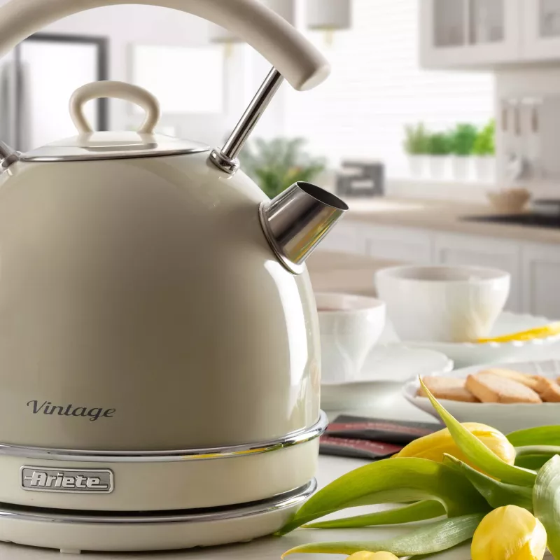 Ariete 2877 Virdulys Vintage, 1,7 L, Belaidis, Smėlio spalvos