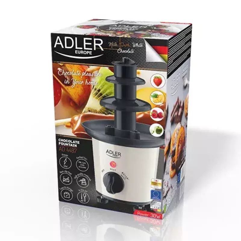 Šokolado fontanas Adler AD 4487 juoda/ruda/balta 30 W