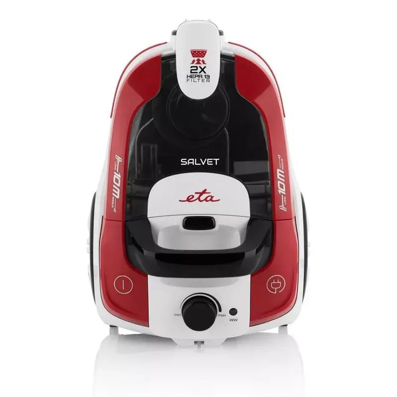 Bekonteinis dulkių siurblys ETA ETA051390000 — 700 W, 2.2 L, HEPA, 70 dB (balta/raudona/juoda)