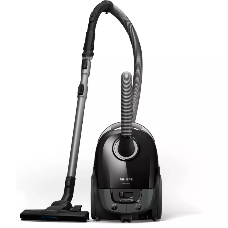 Cikloninis dulkių siurblys Philips 3000 serija XD3112/09 — 900 W, 3 L dulkių maišas, HEPA filtras, 9 m spindulys, TriActive antgalis