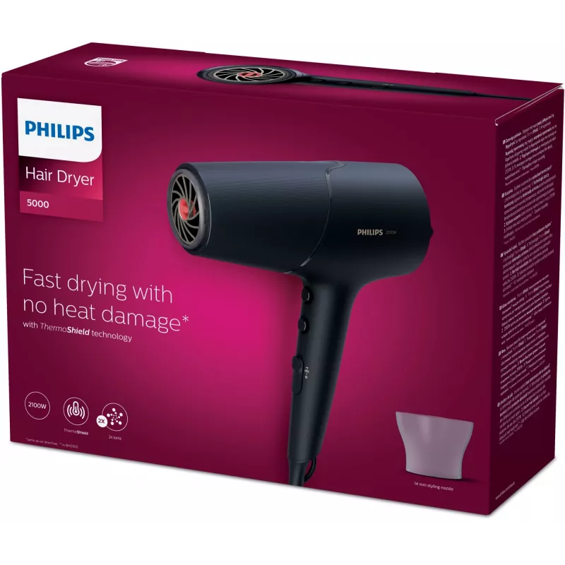 Philips 5000 serijos BHD504/00 plaukų džiovintuvas 2100 W Pilka