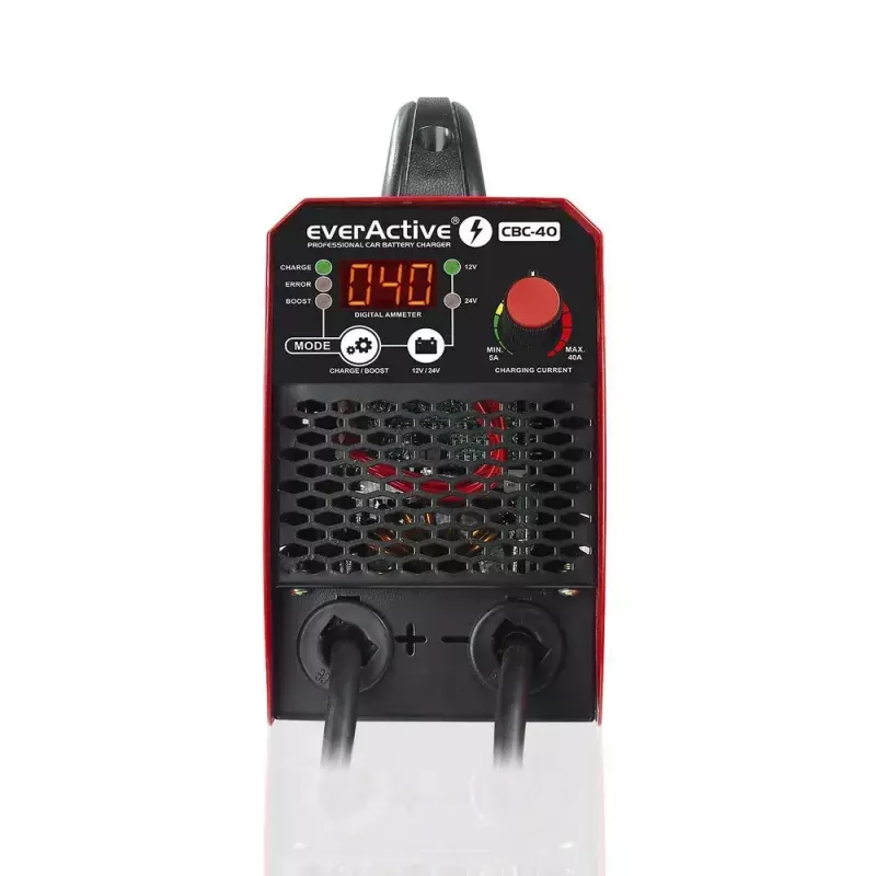 Automobilinis įkroviklis everActive CBC40 12V/24V, tinkamas 12V ir 24V sistemoms