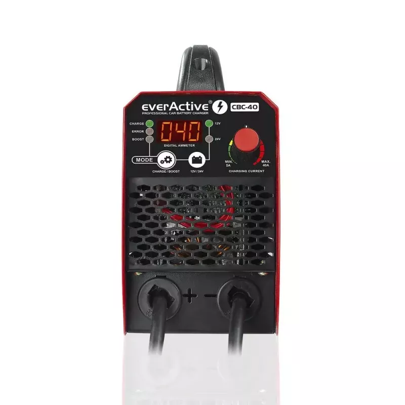 Automobilinis įkroviklis everActive CBC40 12V/24V, tinkamas 12V ir 24V sistemoms
