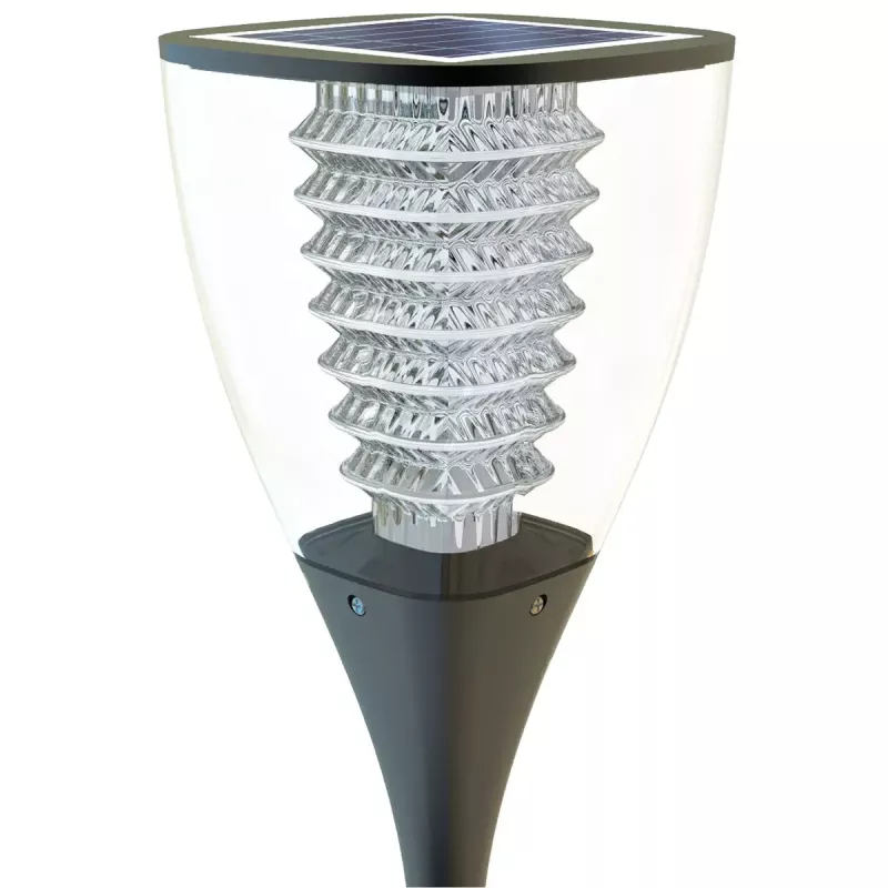 Stulpinis lauko šviestuvas PowerNeed ESL-25H LED juodas IP65