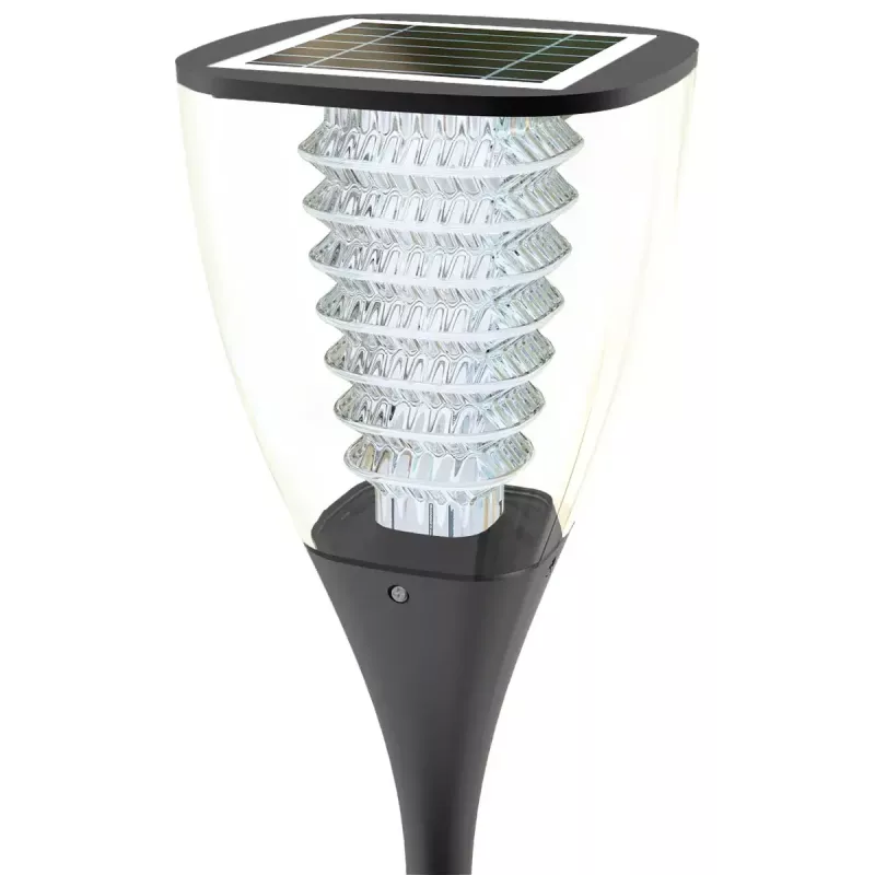 Stulpinis lauko šviestuvas PowerNeed ESL-25H LED juodas IP65