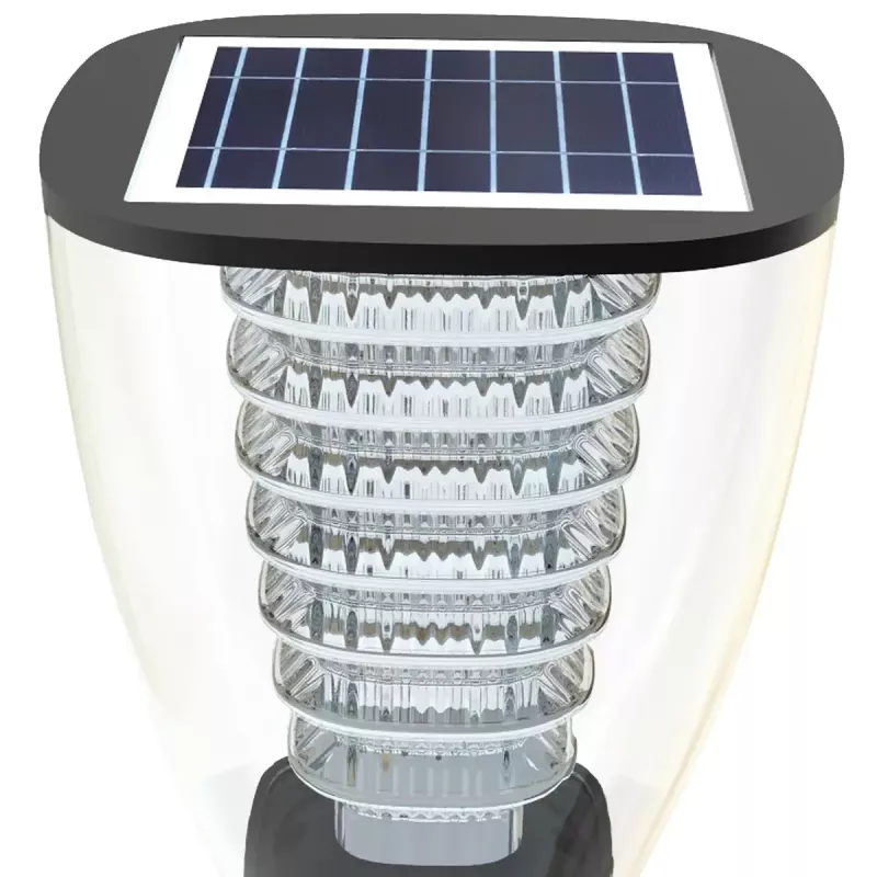 Stulpinis lauko šviestuvas PowerNeed ESL-25H LED juodas IP65
