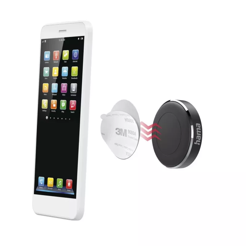 Pasyvus laikiklis Hama Magnet 00201518 Juodas Mobilus Telefonas Išmanusis Telefonas
