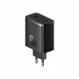 Greitasis įkroviklis Baseus Cube Pro 65W — 3 prievadai (2×USB-C, 1×USB-A), 110–240V, AC patalpų, universali suderinamumas, juoda, 0,154 kg