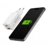 Hama 00201993 45 W greitasis sieninis įkroviklis su USB-C ir USB-A, balta