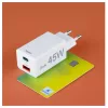 Hama 00201993 45 W greitasis sieninis įkroviklis su USB-C ir USB-A, balta