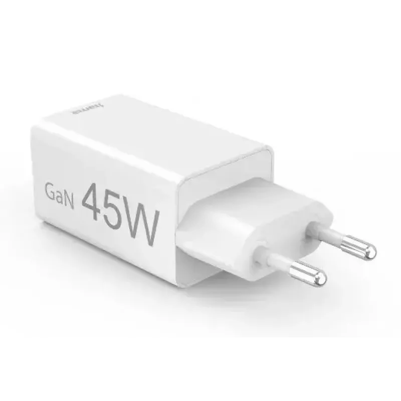 Hama 00201993 45 W greitasis sieninis įkroviklis su USB-C ir USB-A, balta