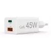 Hama 00201993 45 W greitasis sieninis įkroviklis su USB-C ir USB-A, balta