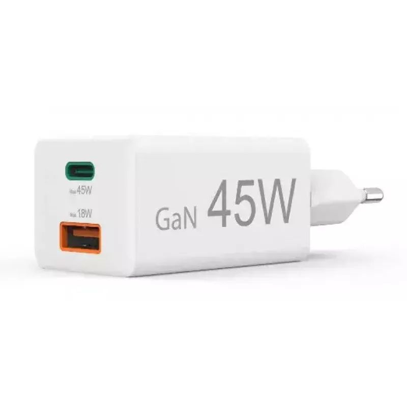 Hama 00201993 45 W greitasis sieninis įkroviklis su USB-C ir USB-A, balta
