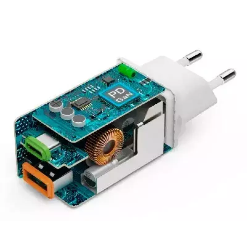 Hama 00201993 45 W greitasis sieninis įkroviklis su USB-C ir USB-A, balta