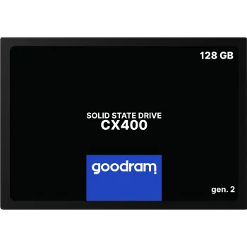 2,5 colio SATA III SSD GOODRAM SSDPR-CX400-128-G2 — 128 GB, 550/460 MB/s, 3D TLC NAND