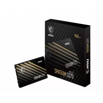 2,5 colio SATA III SSD MSI SPATIUM S270 240GB – 3D NAND, 6 Gbit/s, 400 MB/s