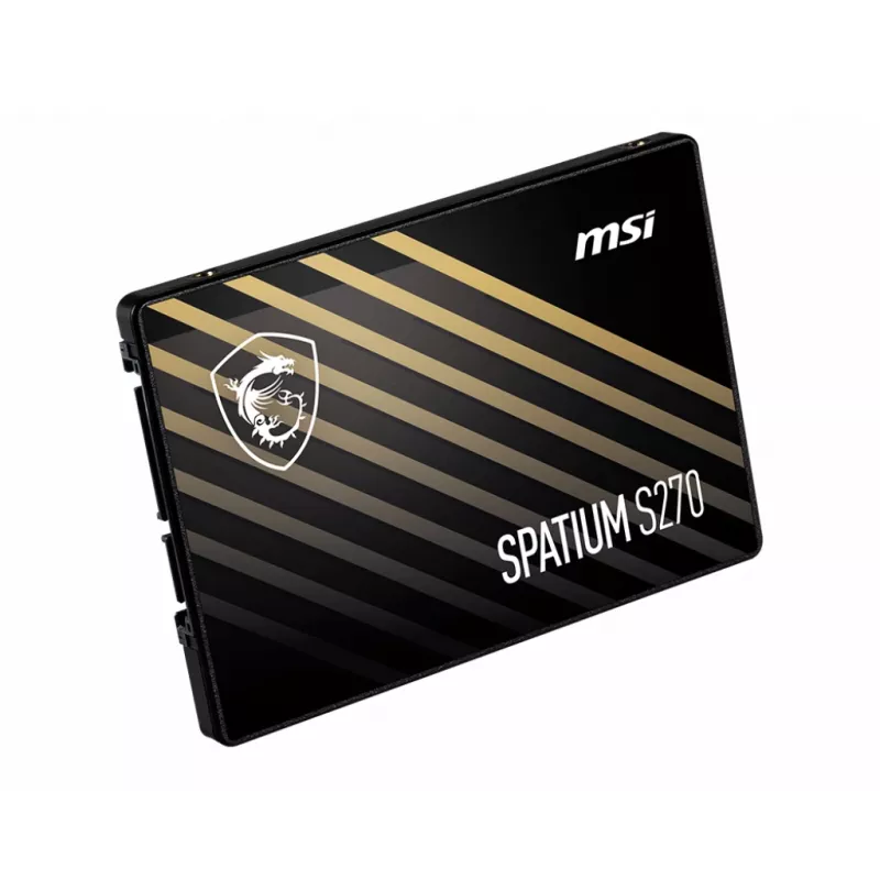 2,5 colio SATA III SSD MSI SPATIUM S270 240GB – 3D NAND, 6 Gbit/s, 400 MB/s
