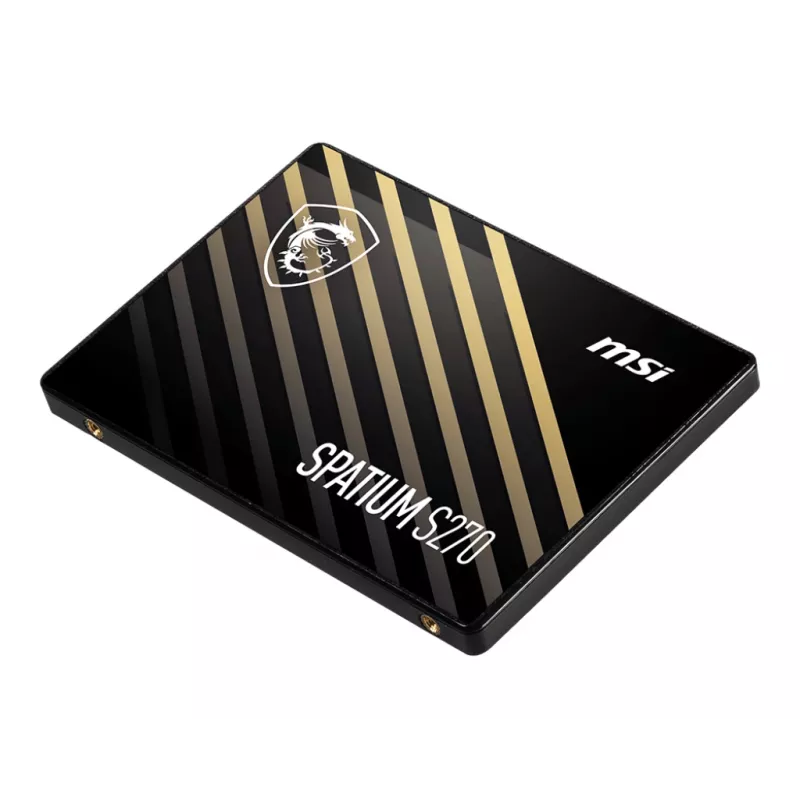 2,5 colio SATA III SSD MSI SPATIUM S270 960GB — 500 MB/s skaitymas, 450 MB/s rašymas, 3D NAND