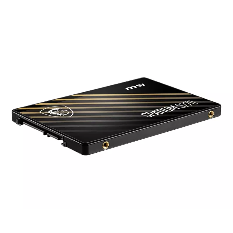 2,5 colio SATA III SSD MSI SPATIUM S270 960GB — 500 MB/s skaitymas, 450 MB/s rašymas, 3D NAND