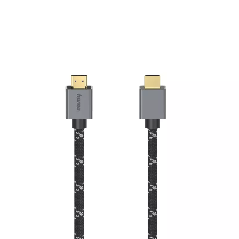 HDMI kabelis Hama 00200504 2 m HDMI A tipo (standartinis) juodas, pilkas