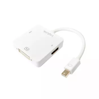 Vaizdo kabelio adapteris LogiLink CV0045A 0,15 m Baltas