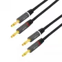 Garso kabelis LogiLink CA1211 5m 2x Banana juodas