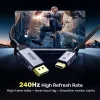 DisplayPort kabelis Unitek C1626GY01-2M, DisplayPort 2.1 vyriškas–vyriškas, 2 m, 80 Gbit/s, 16K@60Hz, 4K@240Hz, HDR, HDCP 2.2