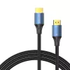 HDMI kabelis Vention 2.1 8K 2 m, pintas medvilninis apvalkalas, 48 Gbit/s, 120 Hz, HDMI A tipas kištukas–kištukas, mėlynas