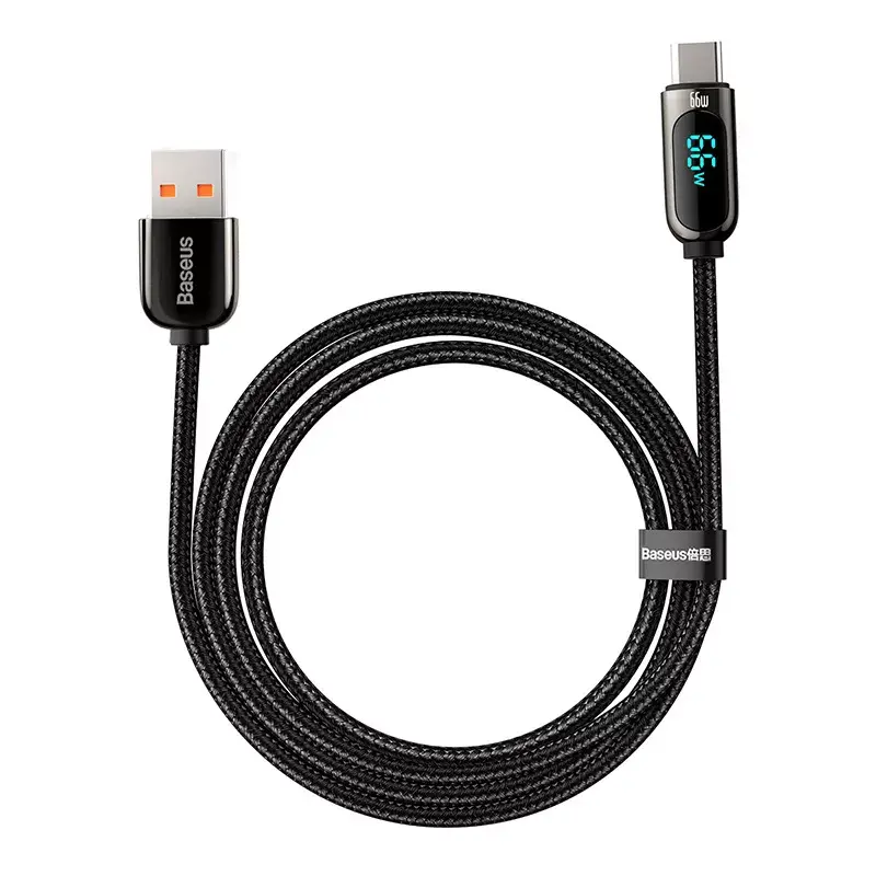 USB laidas Baseus CASX020001 1m USB A USB C juodas