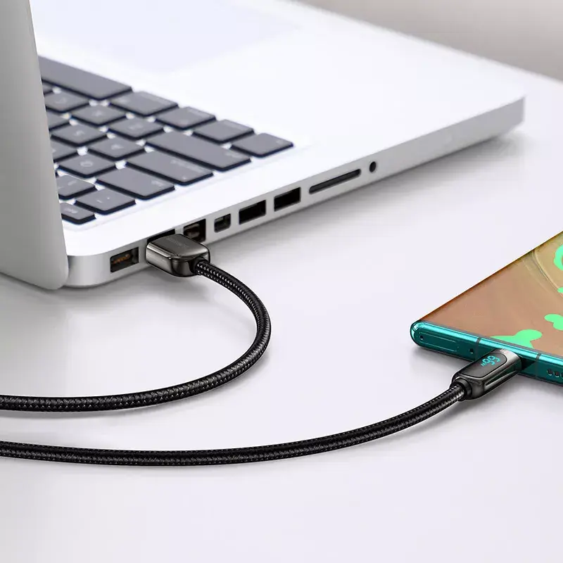 USB laidas Baseus CASX020001 1m USB A USB C juodas