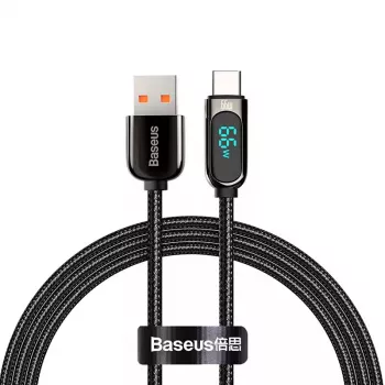 USB laidas Baseus CASX020001 1m USB A USB C juodas