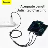 3-in-1 USB laidas Baseus Tungsten Gold CAMLTWJ-01